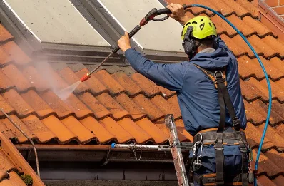 Démoussage et hydrofuge de toiture à Lansac